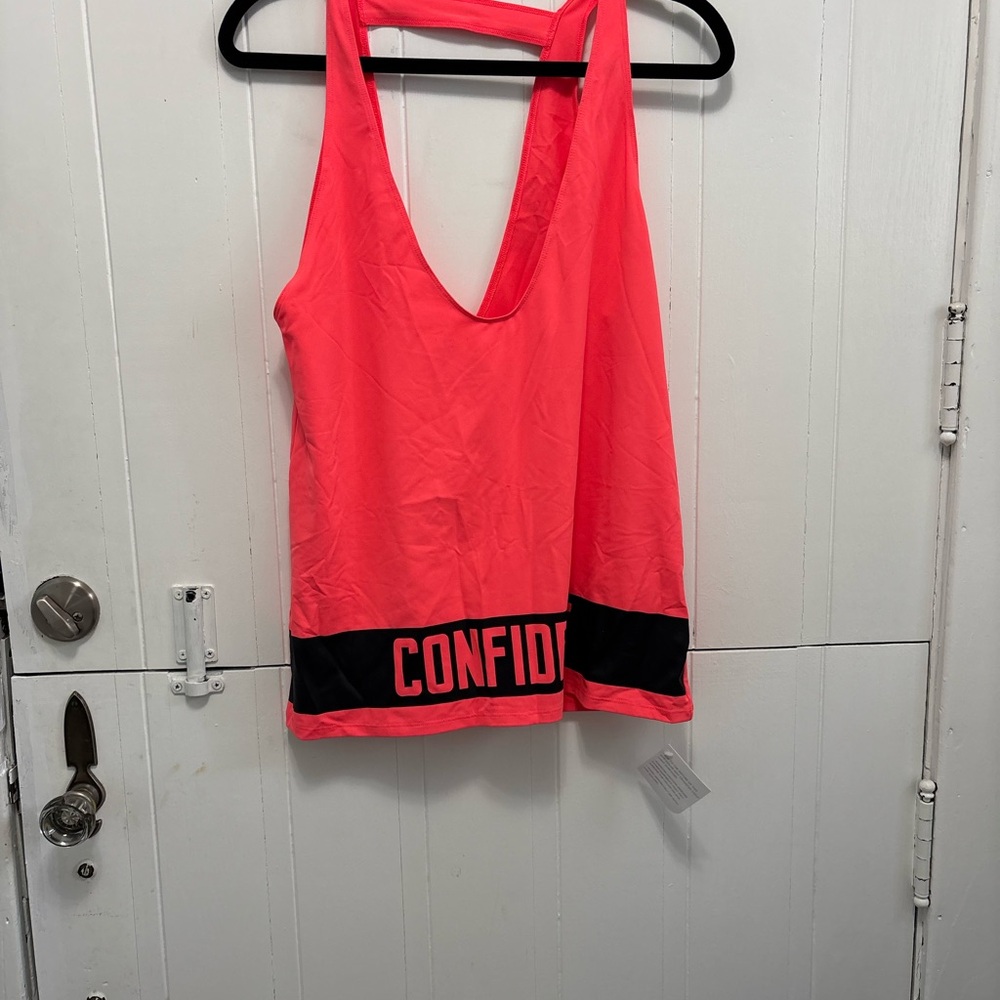Fabletics Camille Tank in Vibrant Coral